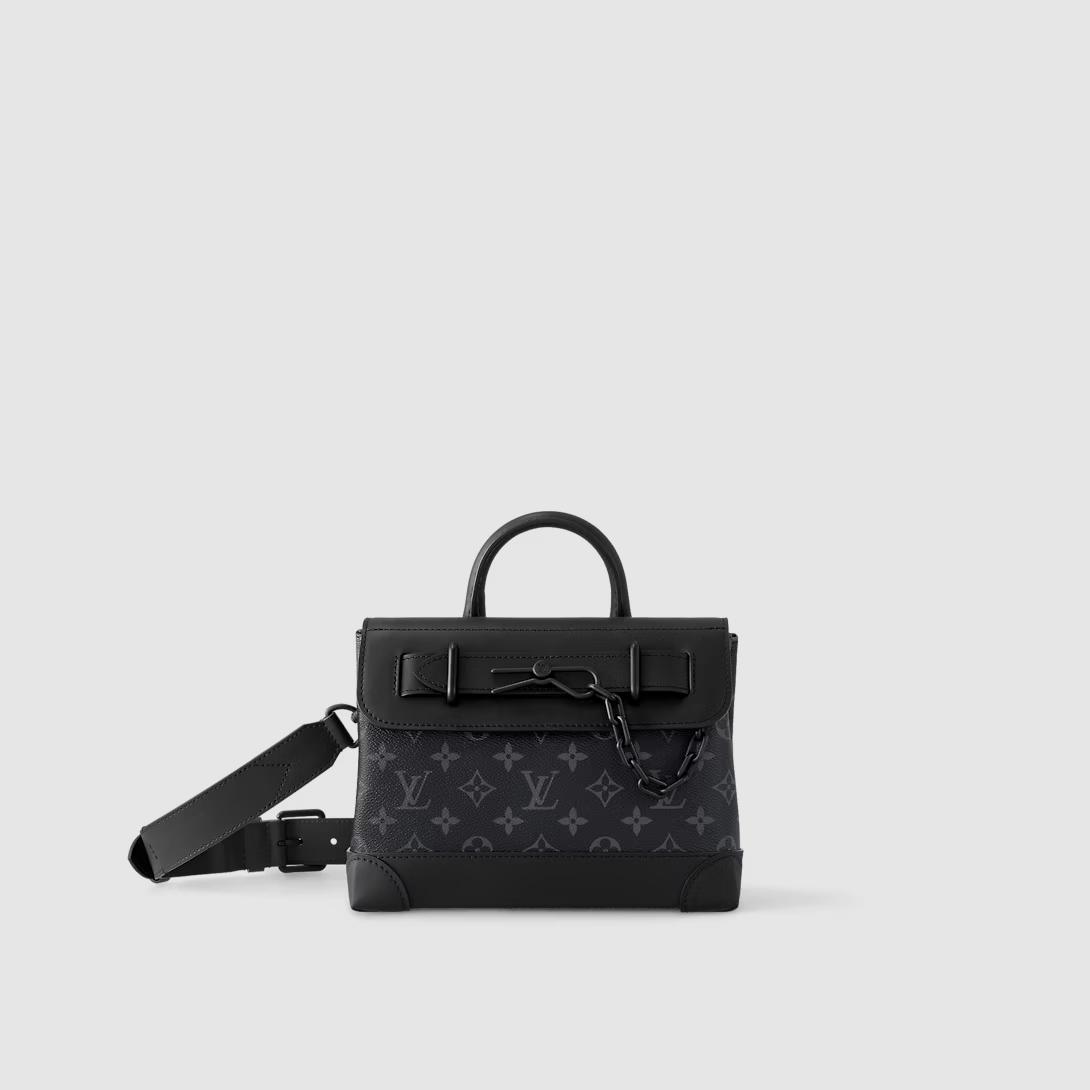 Túi Louis Vuitton Steamer Pm Monogram Eclipse Nam Đen